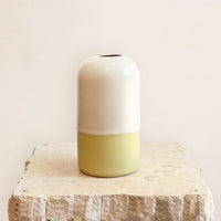 Pill Shape Vase - Yellow DB Studio