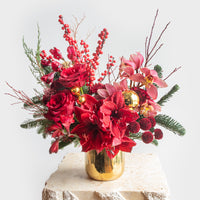 Hollyberry Vase Arrangement DB Studio
