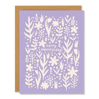 Lavender Anniversary - Greeting Card Badger & Burke
