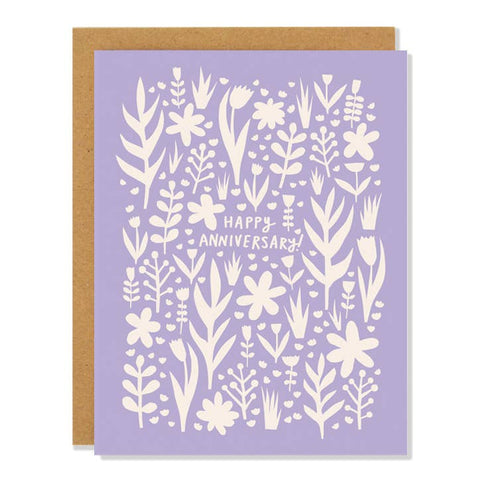 Lavender Anniversary - Greeting Card Badger & Burke