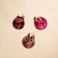 4cm Red Christmas Balls (Set of 12) DB Studio