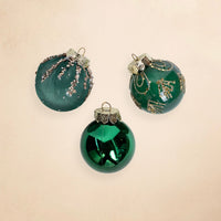 6cm Green Christmas Balls (Set of 12) DB Studio