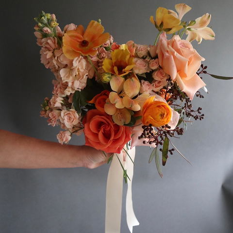 Amber Bridal Bouquet Designer Blooms Canada