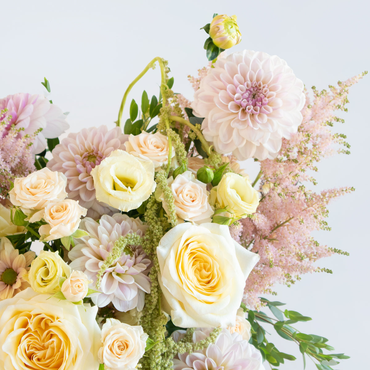 Buttercream Vase Arrangement Designer Blooms Canada