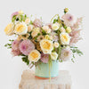 Buttercream Vase Arrangement Designer Blooms Canada