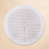 Checkered Fur Tree Skirt DB Studio