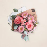 Designer Blooms Choice Bouquet - Sweet and Loving + Sweets Bundle DB Studio