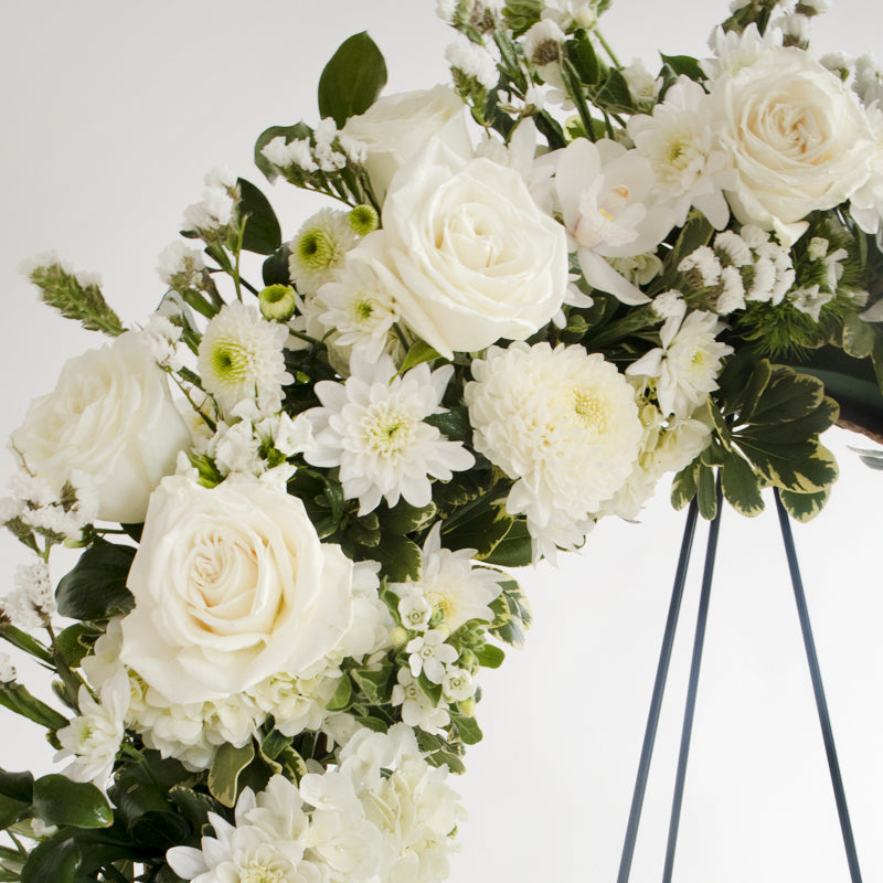 Elegant White Wreath DB Studio