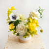 Lemon Chiffon Vase Arrangement DB Studio