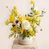 Lemon Chiffon Vase Arrangement DB Studio
