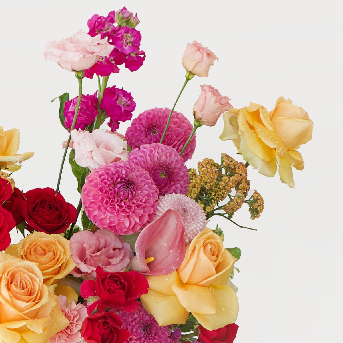 Buttercream Vase Arrangement Designer Blooms Canada