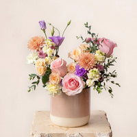 Apricot Vase Arrangement DB Studio