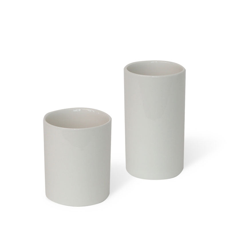 White Cylinder Vases Designer Blooms Canada
