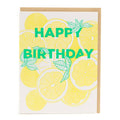 Birthday Lemons Card Porchlight Press Letterpress